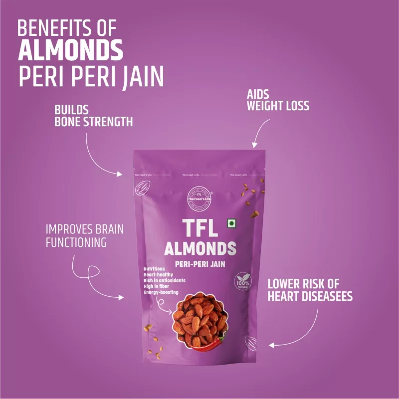 Peri-Peri Jain Almonds 400 gm — view 3