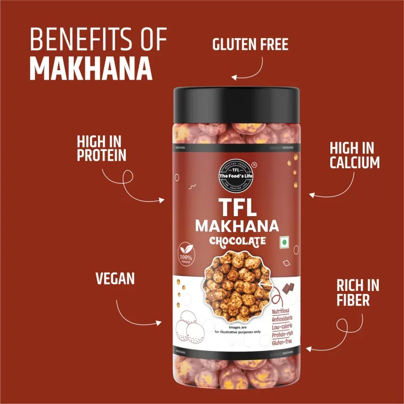 Chocolate Makhana 75g – Sweet Chocolate Coated Fox Nuts — view 3