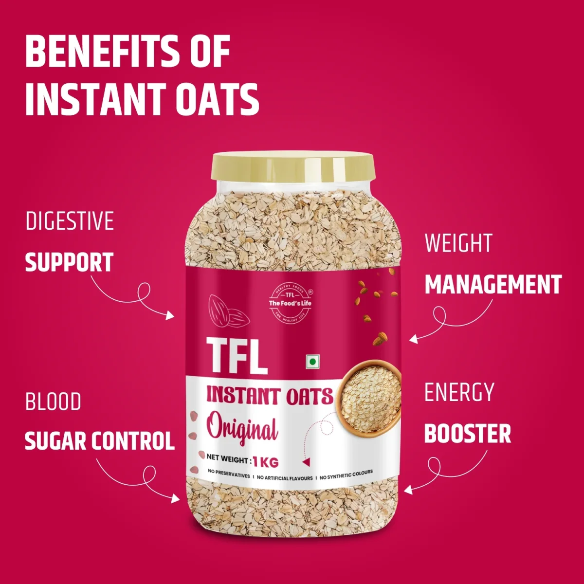 Instant Oats 1kg — view 3