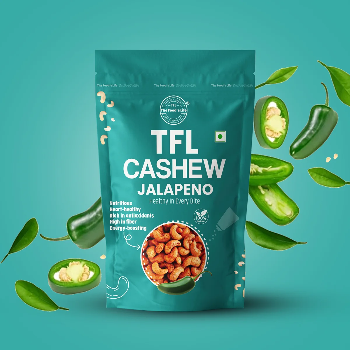 Jalapeno Cashews 400 gm — view 2
