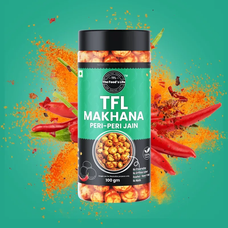 Peri Peri Jain Makhana 75g – Spicy Jain Fox Nuts — view 2