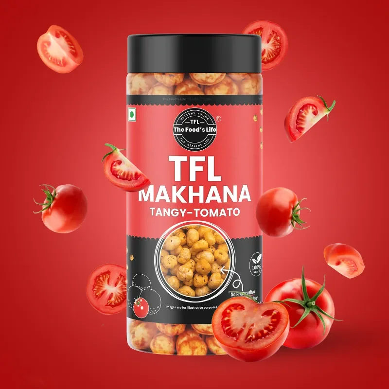 Tangy Tomato Makhana 75g – Crunchy Flavoured Fox Nuts